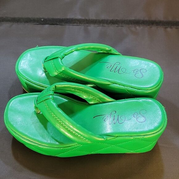 SO ME CHUNKY PLATFORM TOE POST SANDALS - Picture 8 of 14